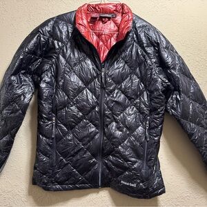 Montbell Black and Red Quilted Puffer Jacket